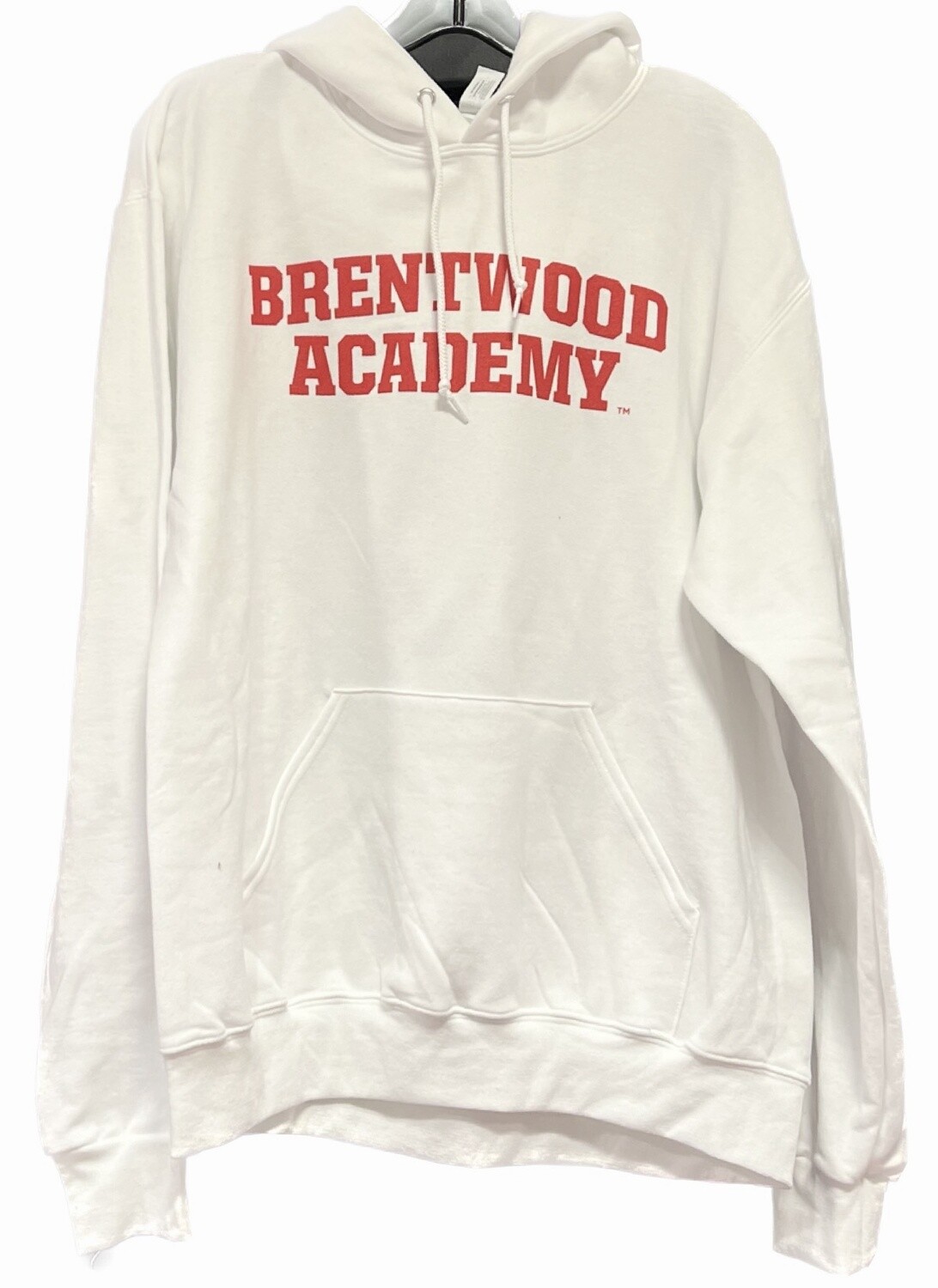 Arch YOUTH Hoodie- White with Red Logo