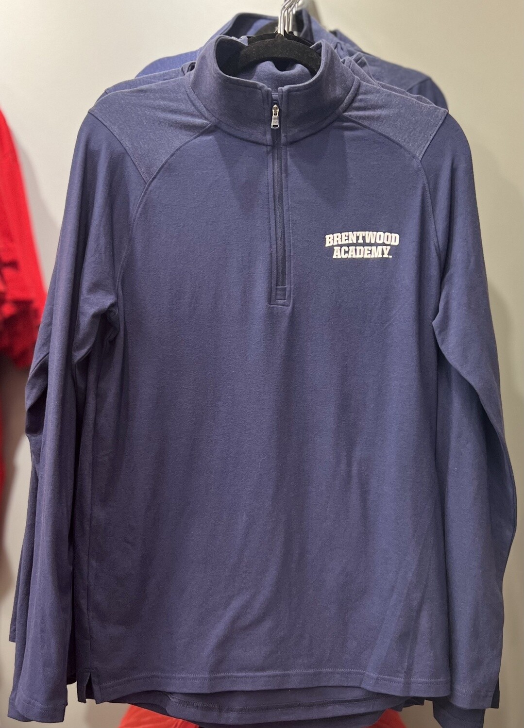 Under Armour Mens All Day Tri-Blend 1/4 Zip Navy