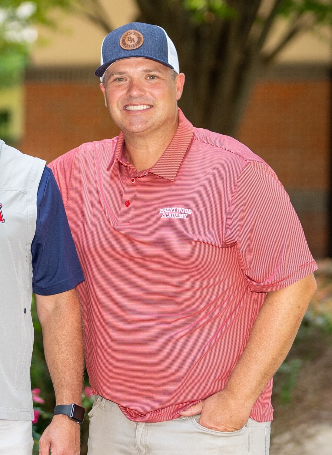 Under Armour Trail Striped Polo Red