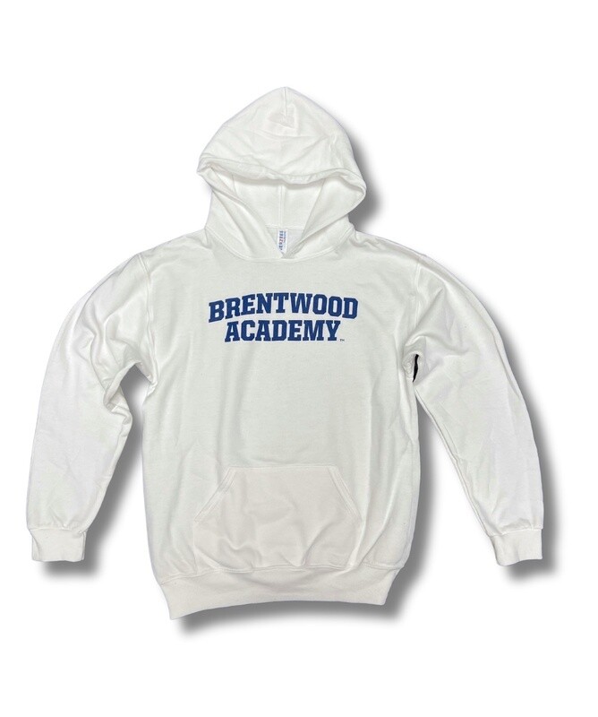 Arch YOUTH Hoodie - White with Navy