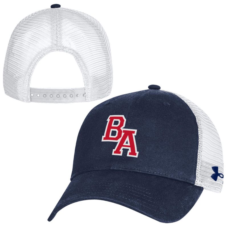 UA Washed Performance Cotton Trucker Hat - NAVY