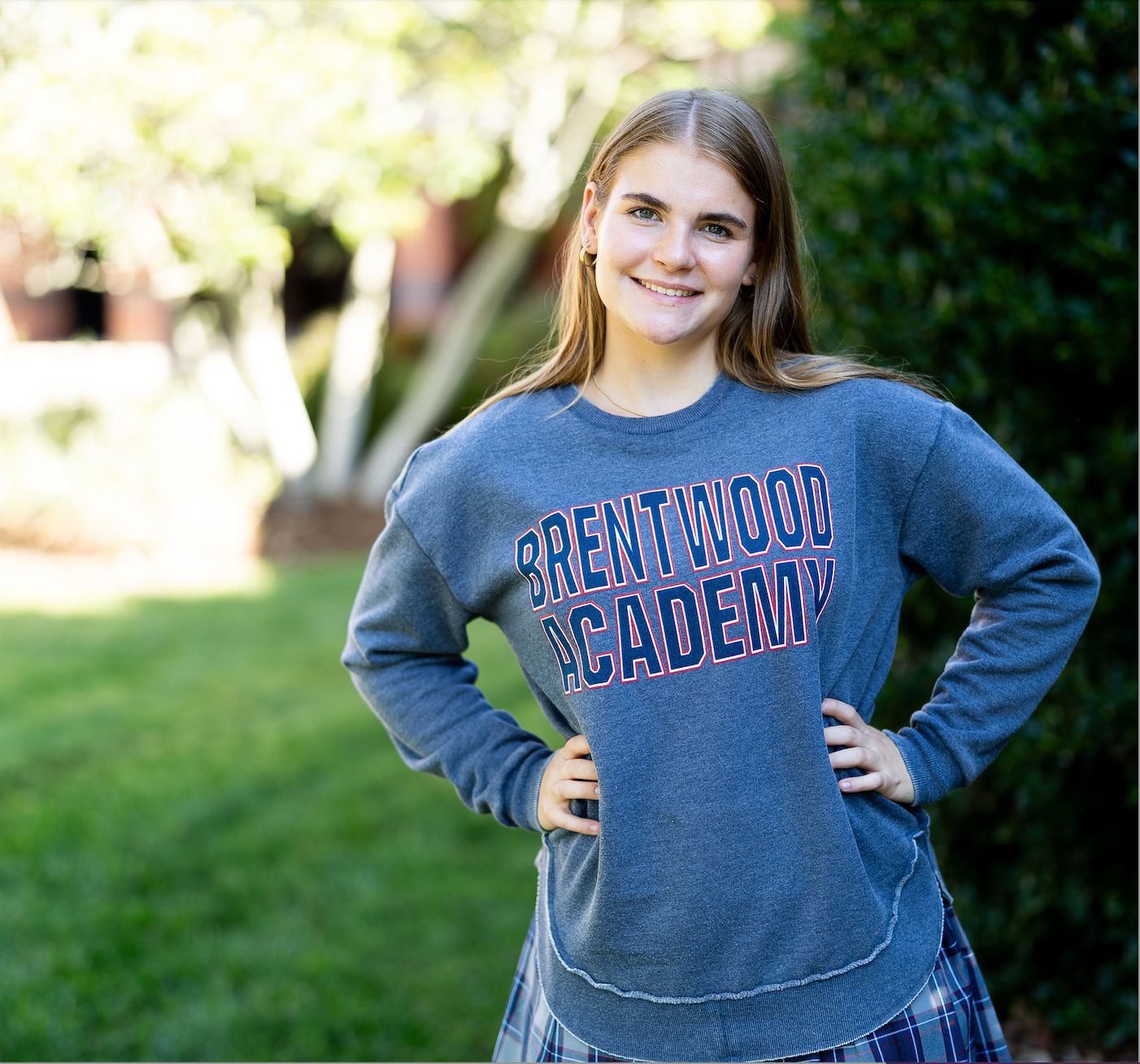 Pressbox Navy Crewneck Sweatshirt