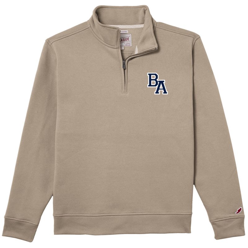 Khaki 1/4 zip with BA logo