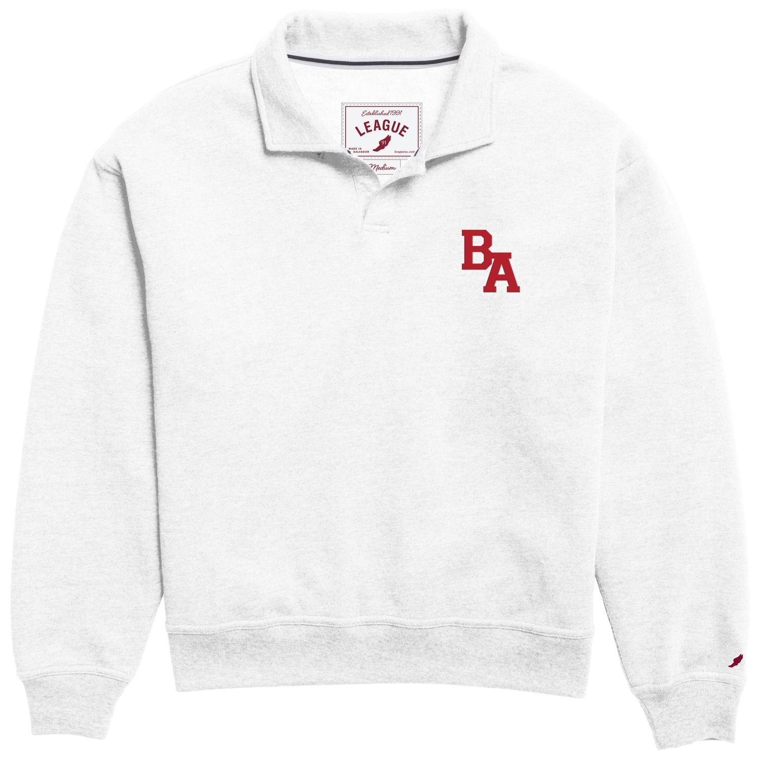 League Heather Varsity White