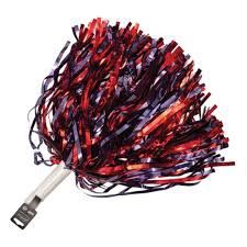 Shimmer Poms Navy/Red