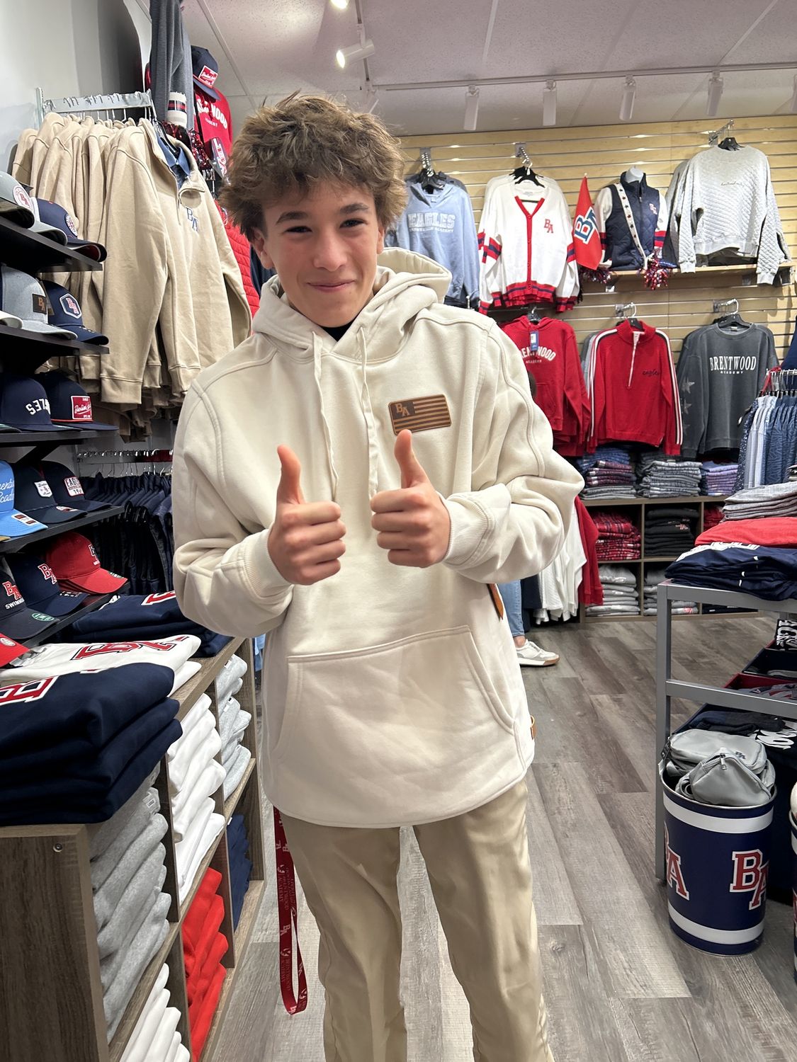 Leather Flag Patch Hoody