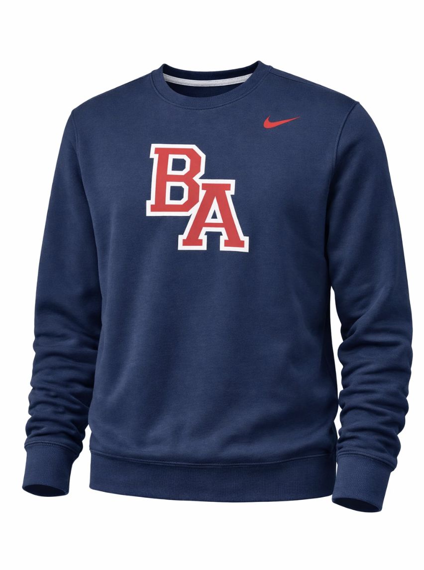 Nike Navy Club Fleece Crew
