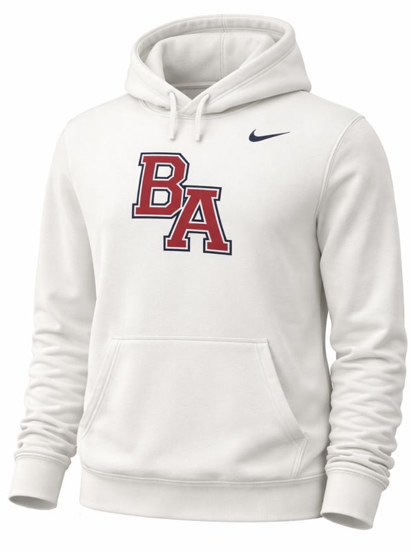 Nike white club fleece hoody