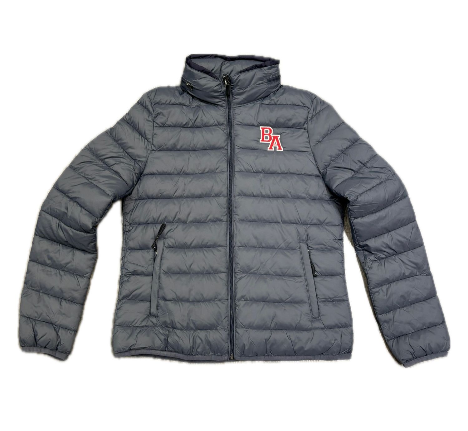 Uniform Slim Cut Puffer Jacket - Pewter, Size: S