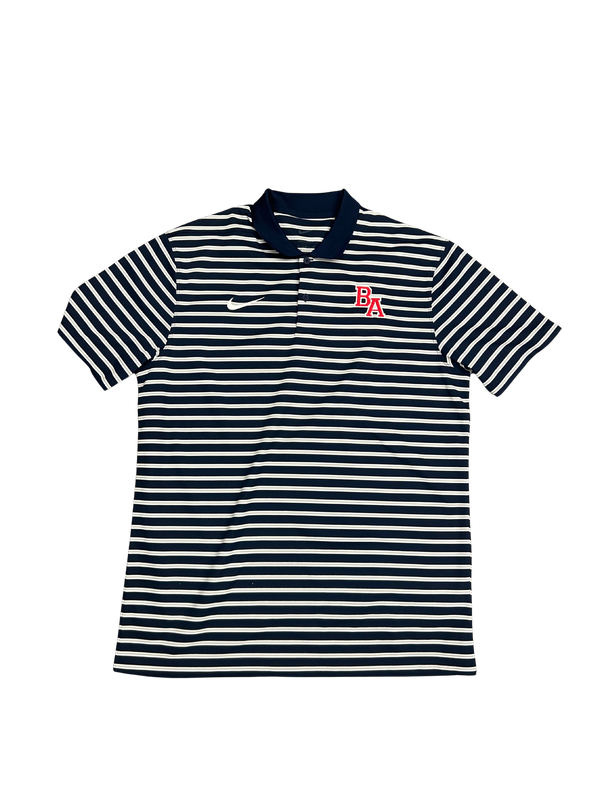 Nike Victory Striped Polo- Navy