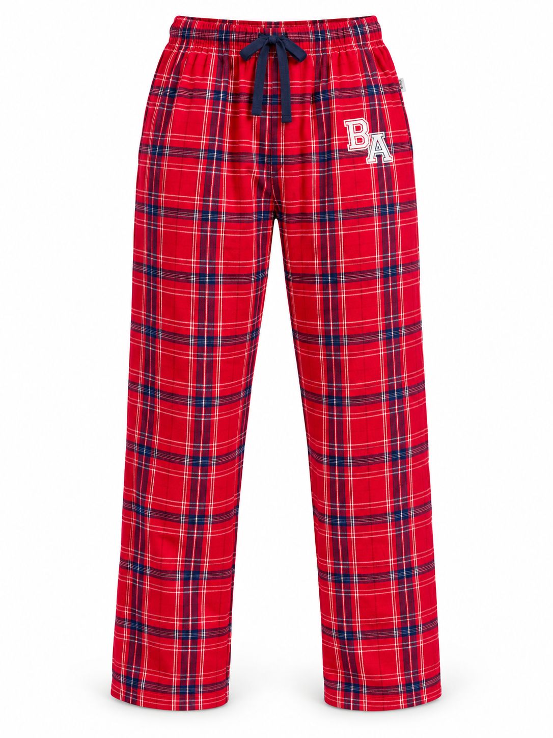 Flannel Plaid Pajama Pants, Colour: Red Plaid, Size: XXSmall