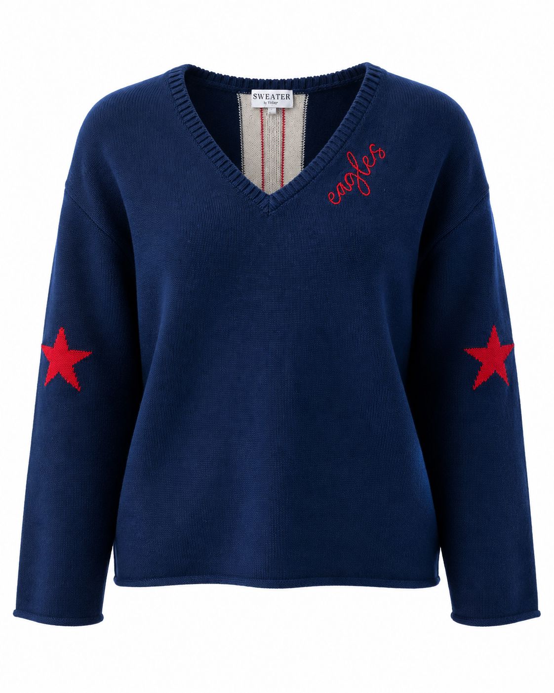 VNeck Boxy Sweater