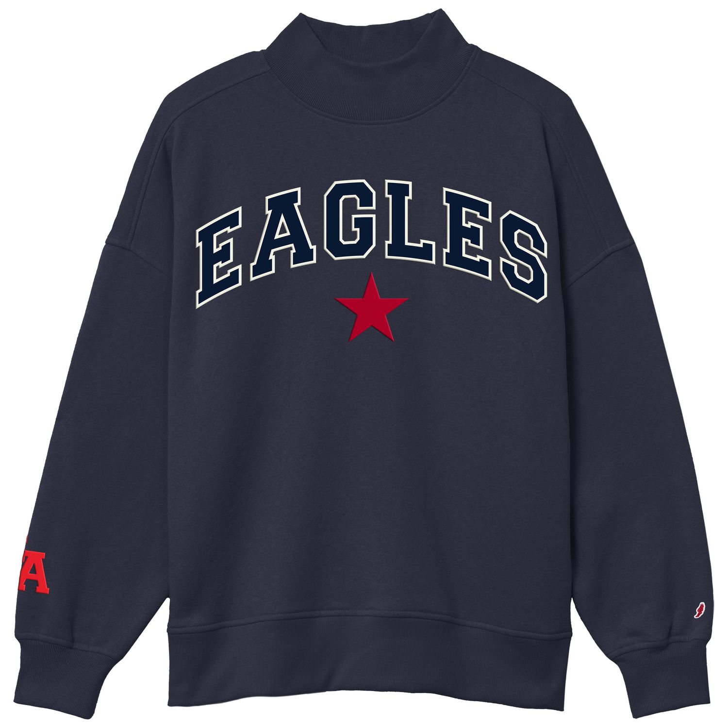 Eagles Diana Mock Neck - Navy, Size: Small