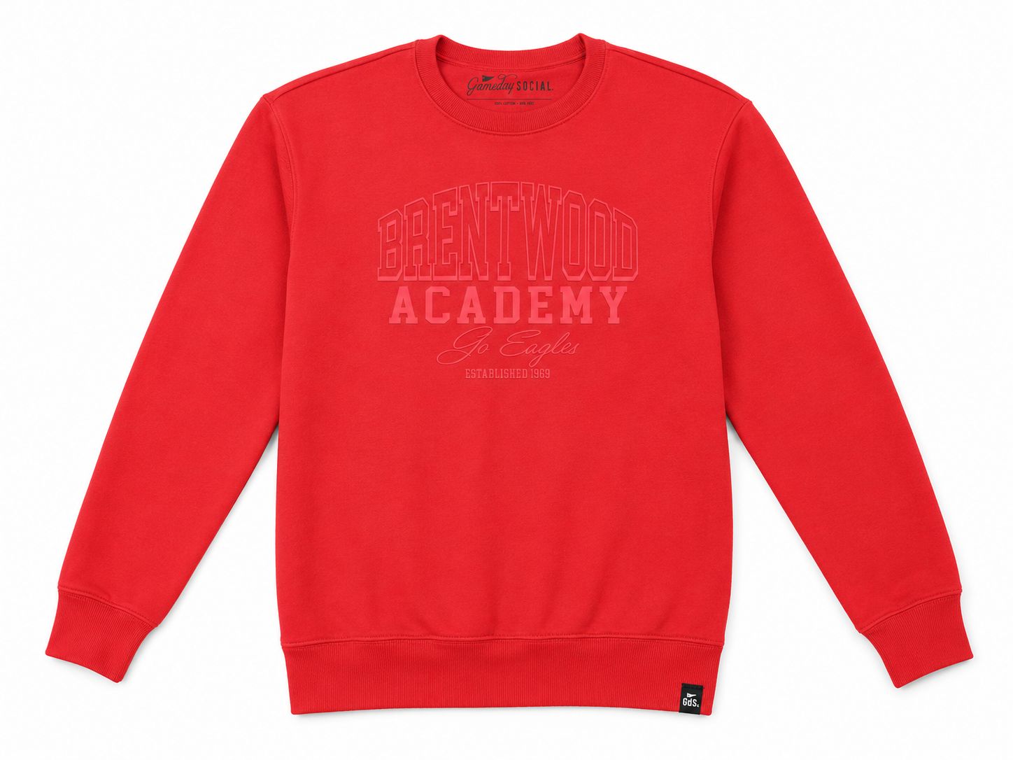 Scarlet Statement Sanders Crew, Size: Small