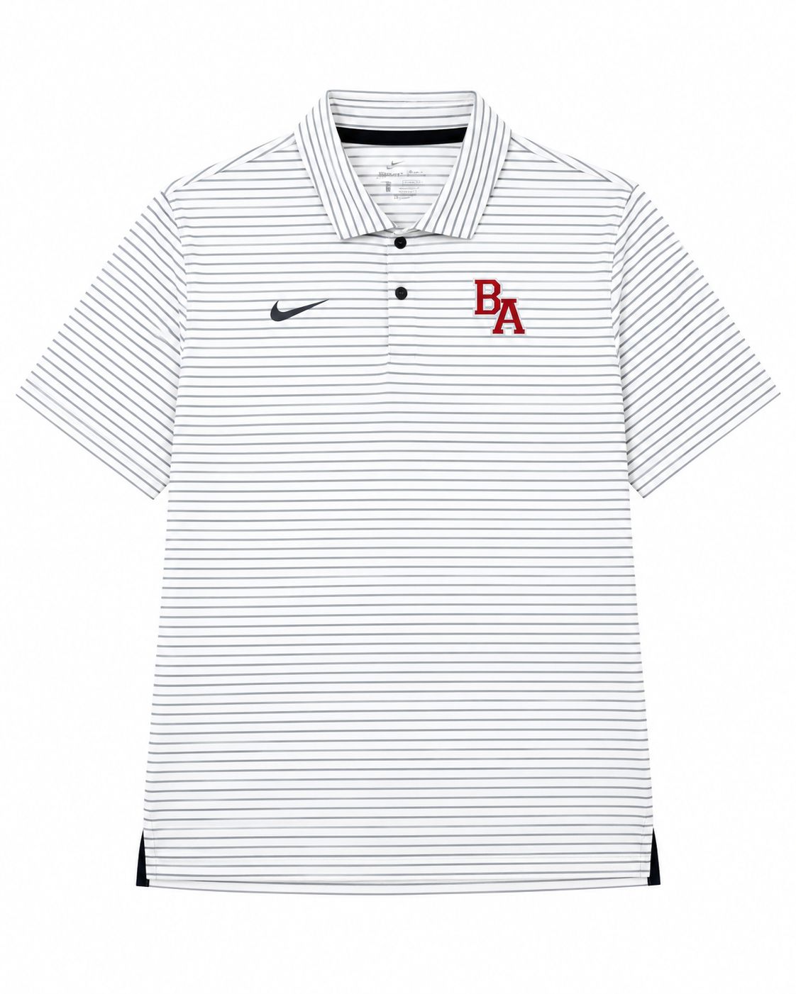 Nike Dri-Fit Tour Stripe Polo, Color: White/Smoke, Size: Small