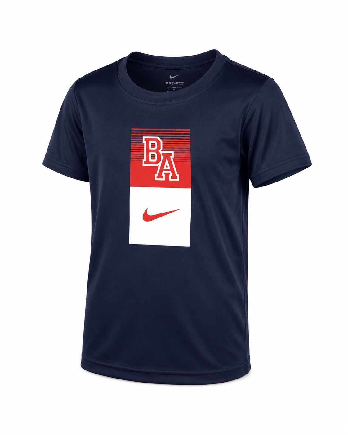 BA Legacy Block Legend Tee, Colour: Navy, Size: Youth Medium