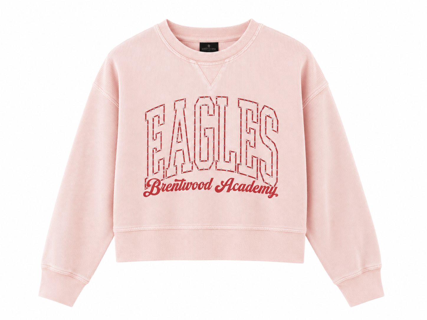 Eagle Sparkle Urban Pink Corded Boxy Pullover
