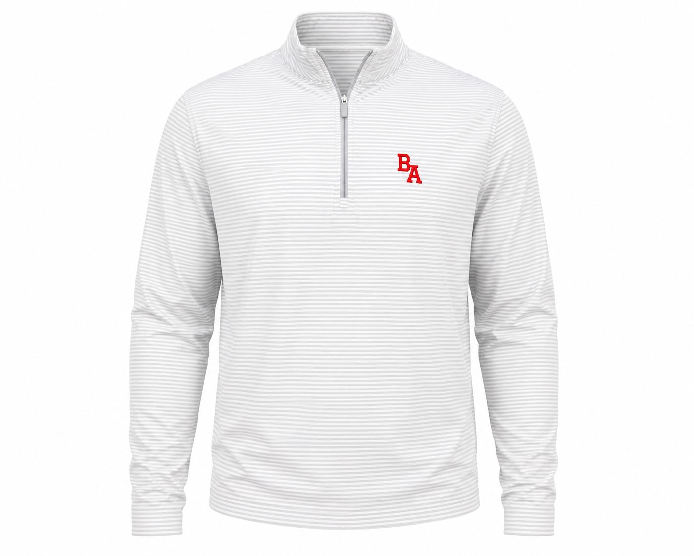 Cruiser Micro-Stripe Heather Quarter Zip, Size: Large