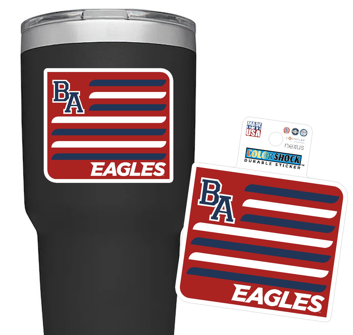Eagle Flag Sticker