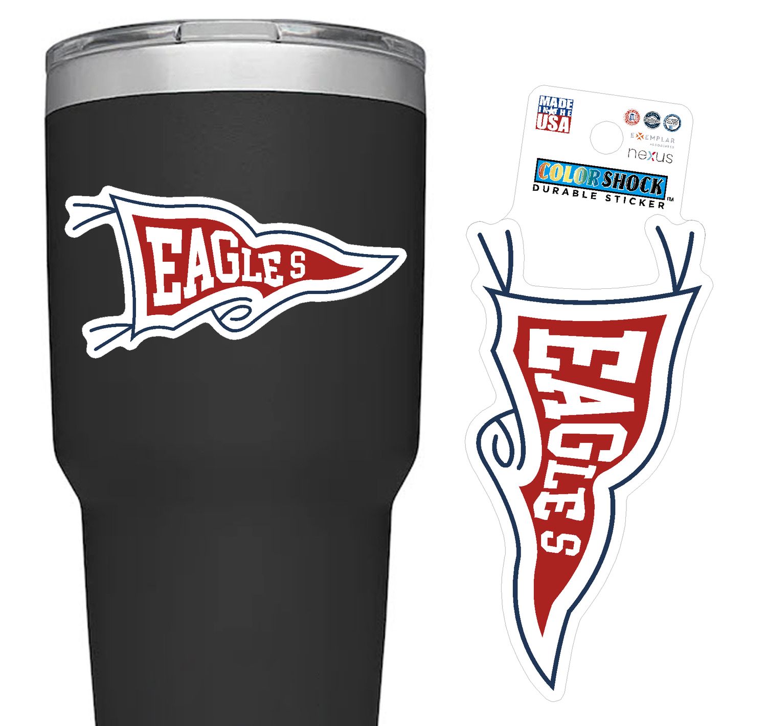 Eagle Pennant Sticker