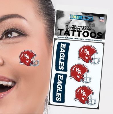 BA Football Temporary Tattoos