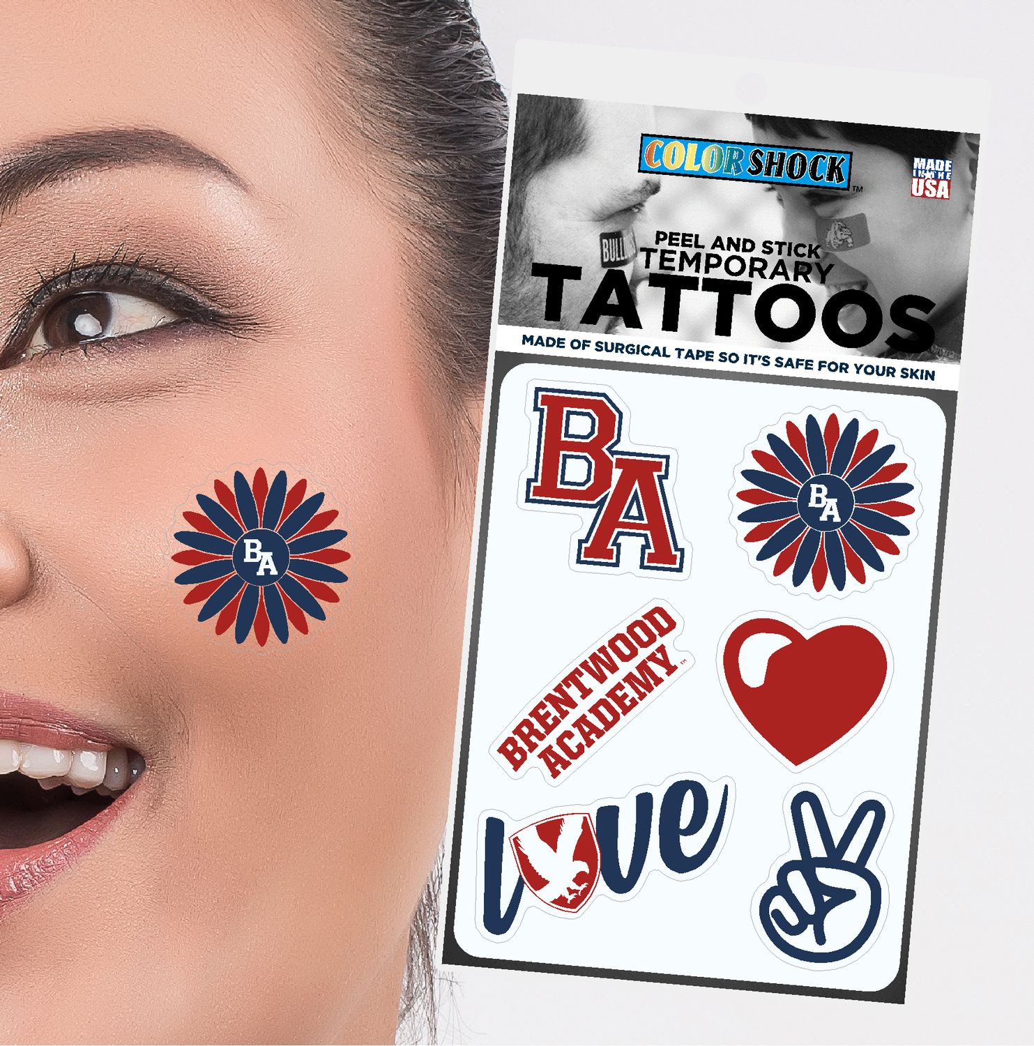BA Spirit Temporary Tattoos