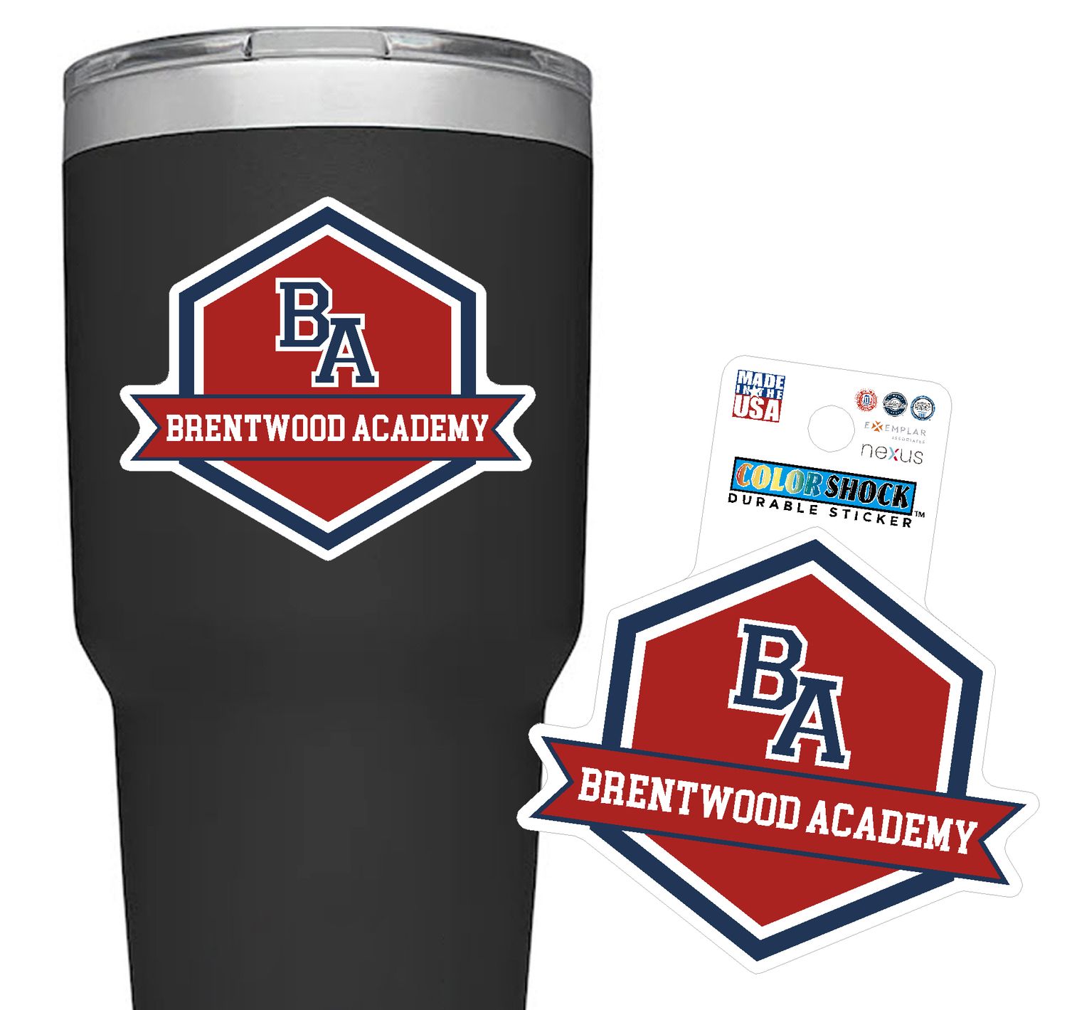 BA Hexagon Sticker