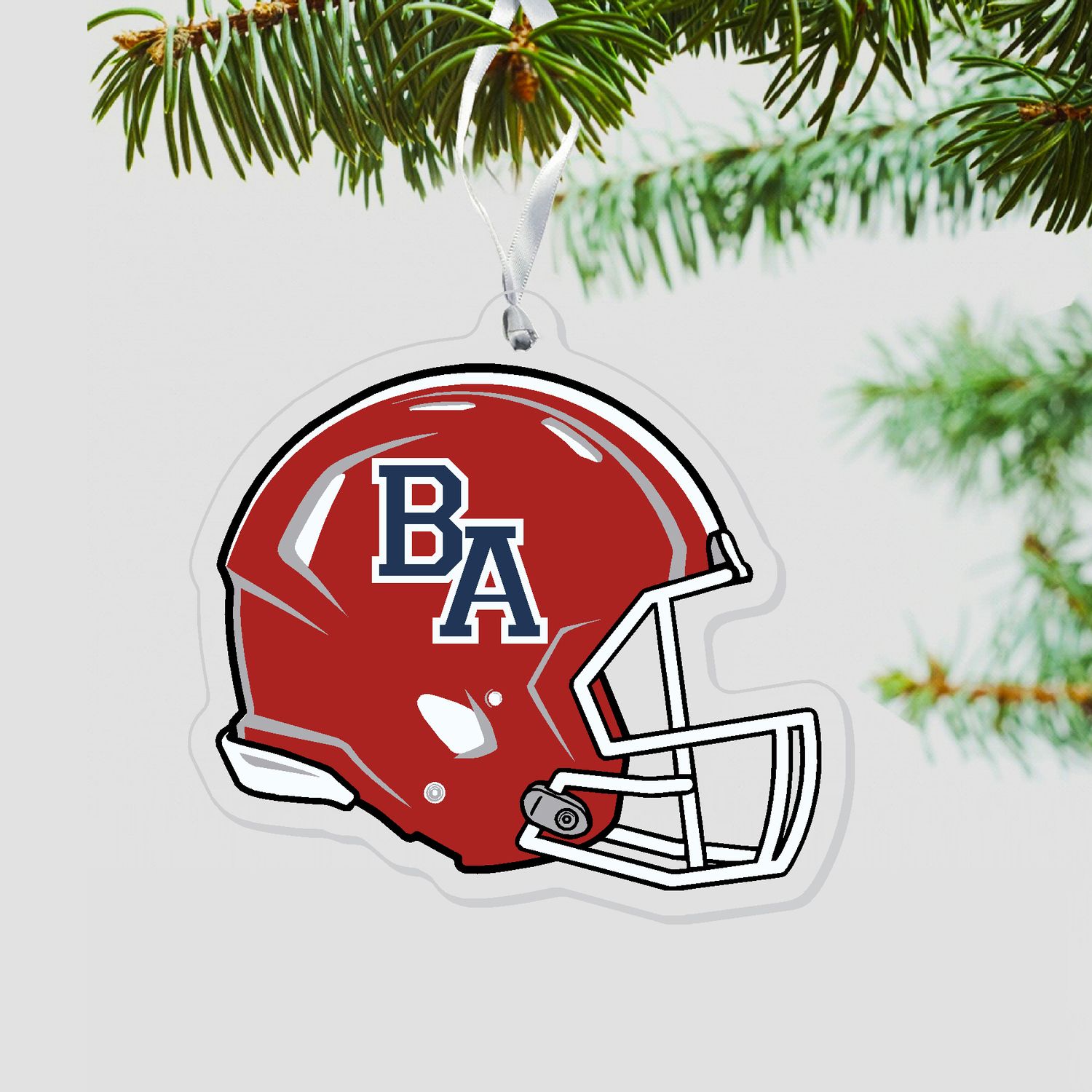 BA Football Helmet Ornament