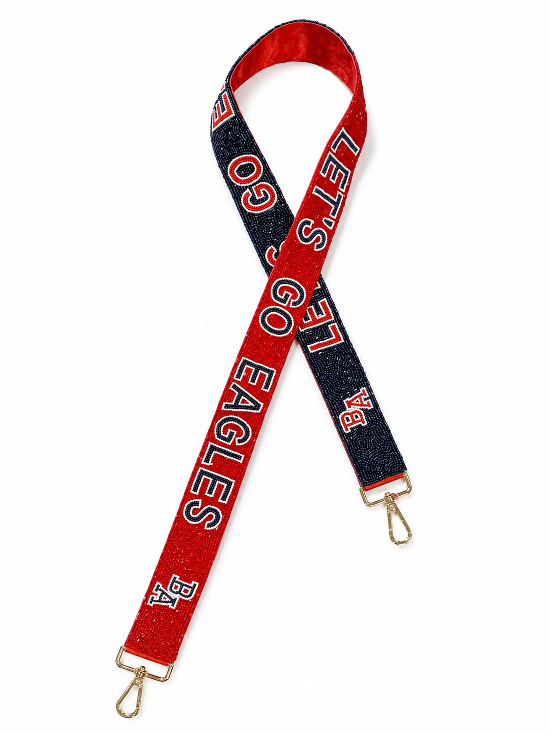 Let’s Go Eagles Beaded Purse Strap