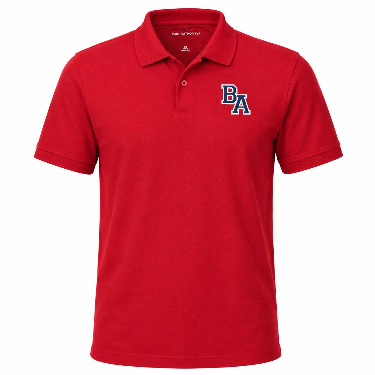 Uniform Polo - Port Authority K200 Cotton Polo, Color: Rich Red, Size: Youth M