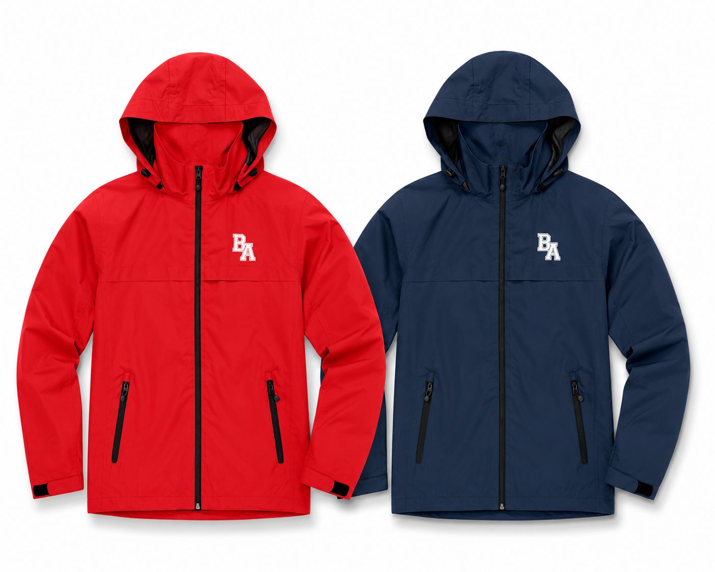 BA Waterproof Full-Zip Jacket, Color: Engine Red, Size: XS