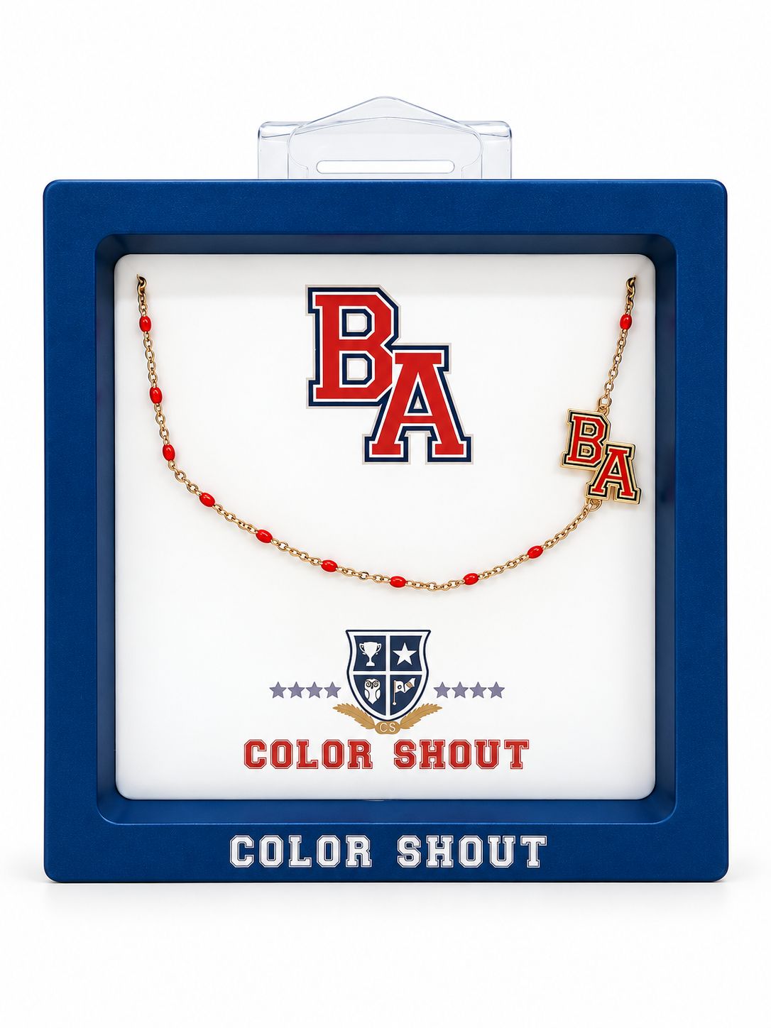 BA Side Logo Beaded Necklace