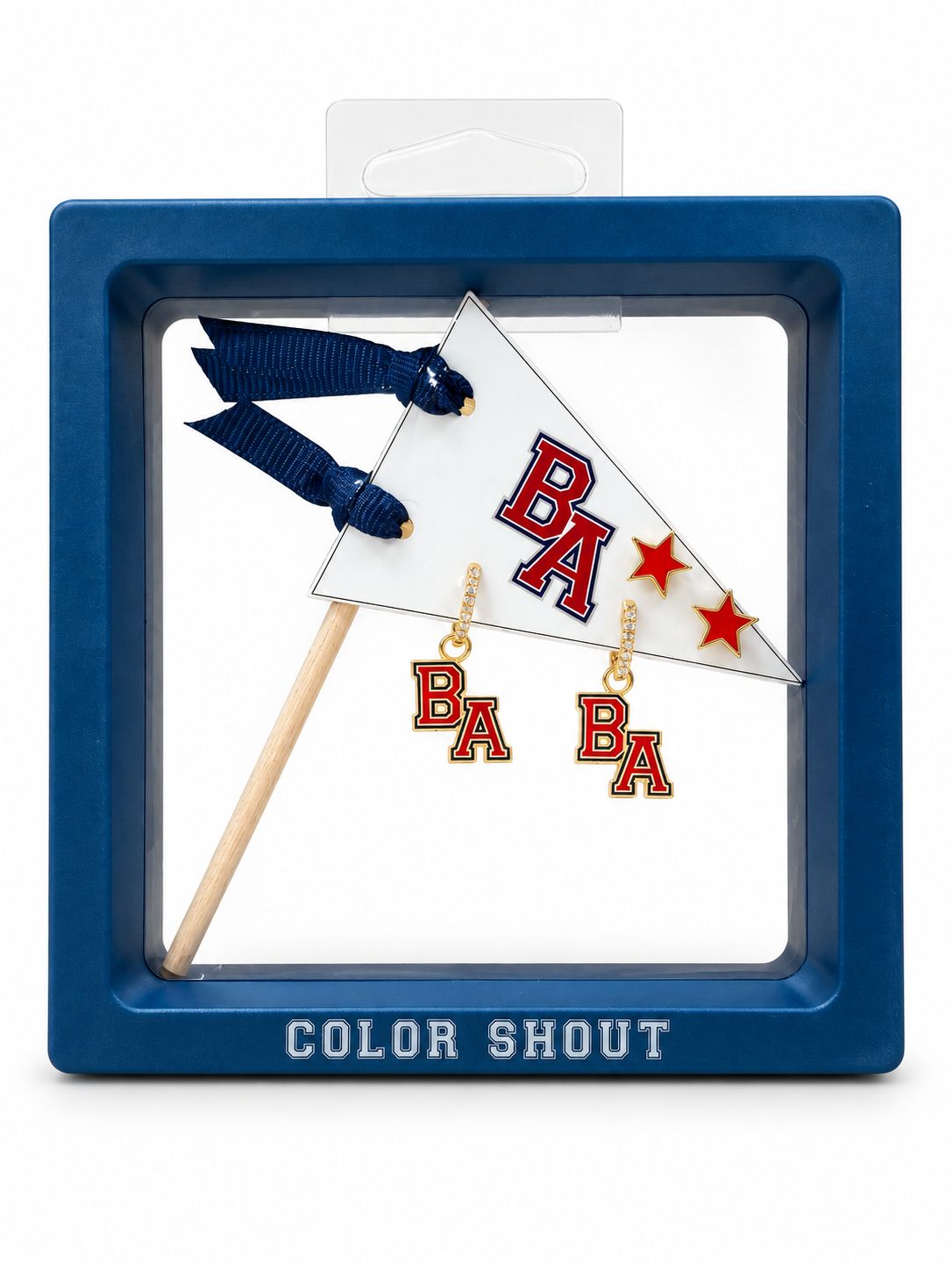 BA Pennant Pair Earring Set