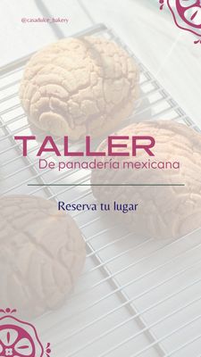 Taller de panadería mexicana