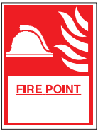 Fire Point (Blank space) 200mmx300mm sign