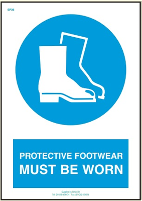 Protective Footwear Must Be Worn