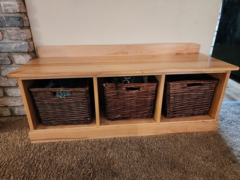 Entryway Cubby Storage Bench Made to Order