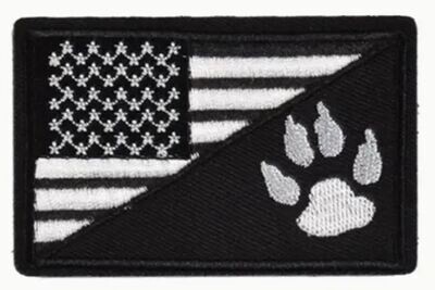 American Flag with Paw
