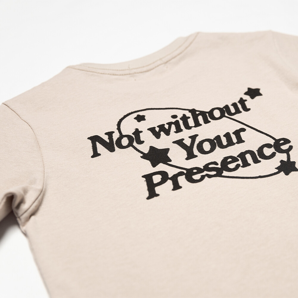 PS23 'Not Without Your Presence' Kids Tee (Sand)