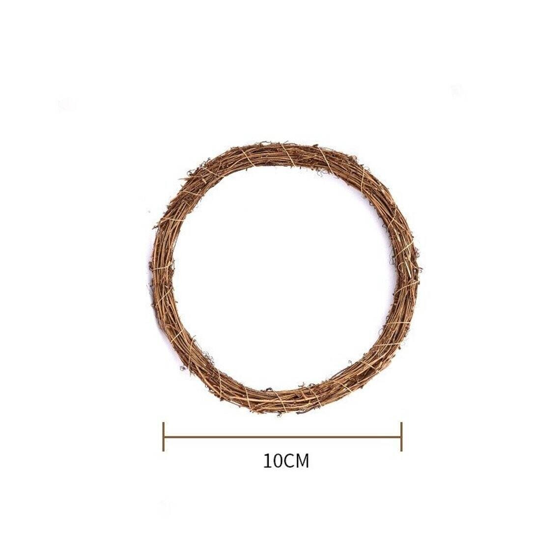 Natural Dried Ratan Wreath Ring, Wreath Size: 10 cm