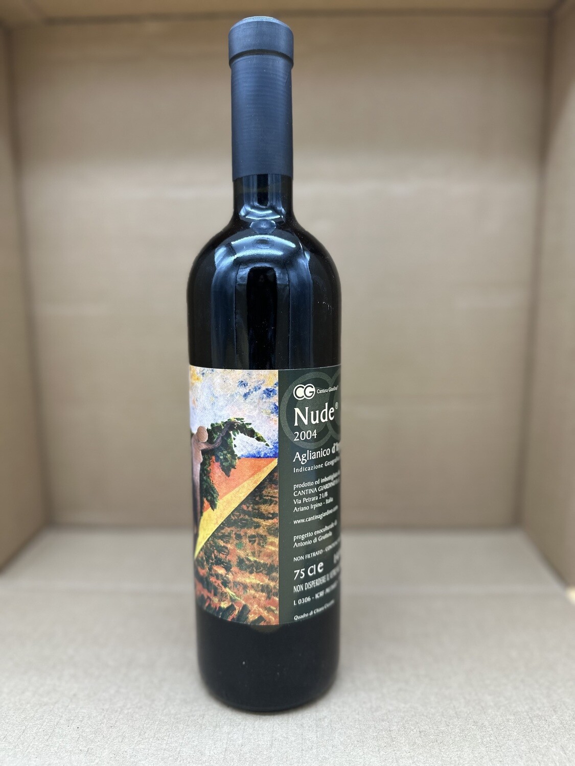 Nude 2004 Aglianico D&#39;Irpinia IGT 14% (1 bottiglia da 0,75)
