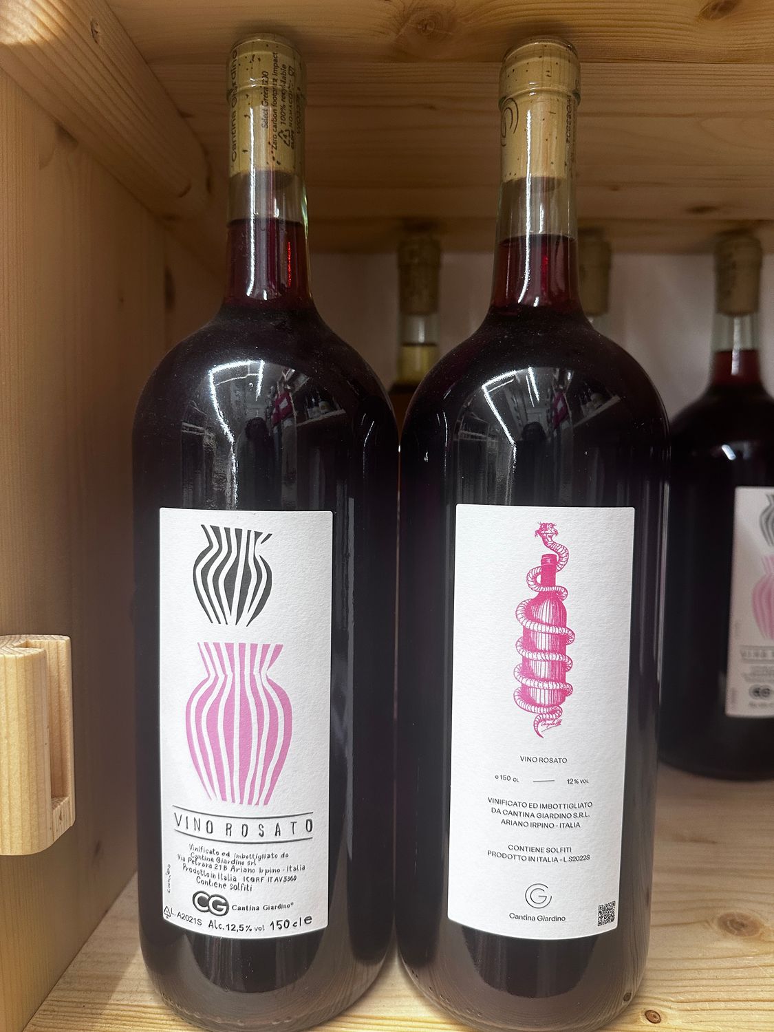 Vino Rosato Serpente e Vino rosato Anfora  (2 Magnum da 1,5 litri = 3 litri)