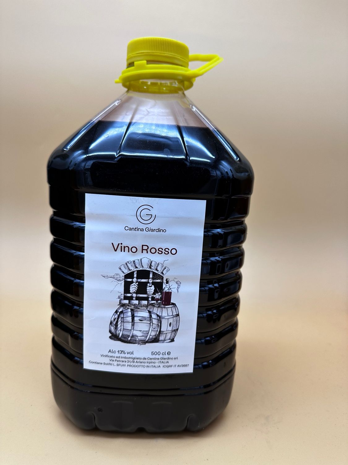 Vino sfuso Rosso di Cantina Giardino (5-liter PET)