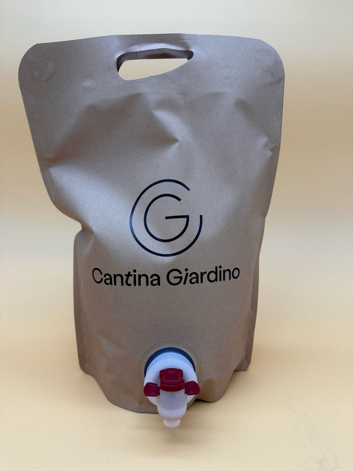 3 Liters of Light Natural red wine  in a pouch