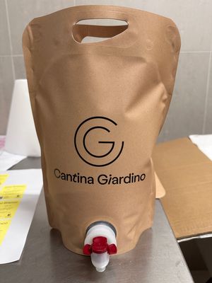 3 Liters of Natural White Wines – Fiano &amp; Coda di Volpe in a pouch