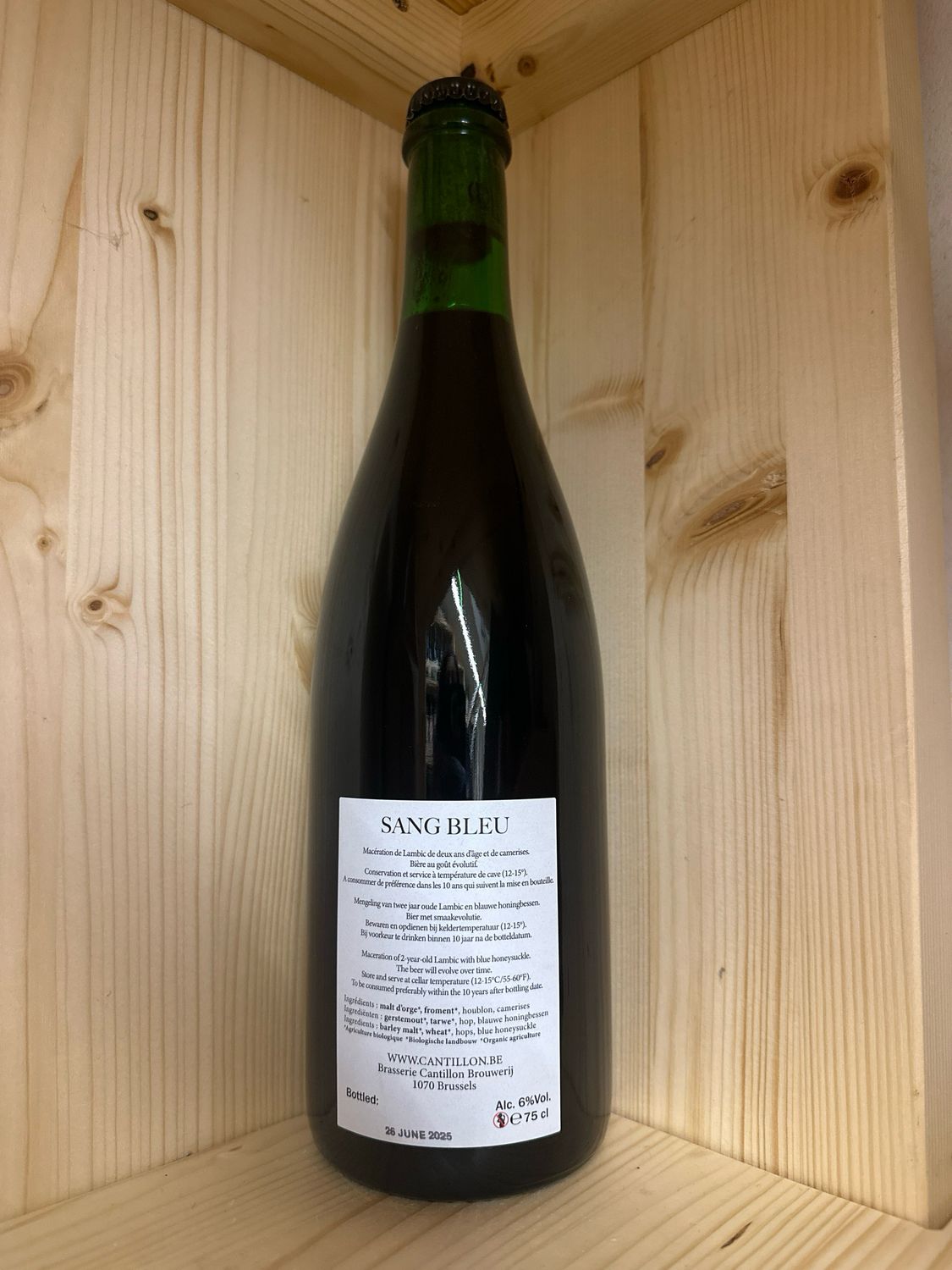 Cantillon Sang Bleu 26 june 2025 (1 bt 0,75 l )