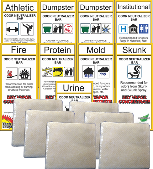 Vapor Concentrate Bars (Choose Scent) by CTI Pro's Choice | Odor Neutralizing Bars