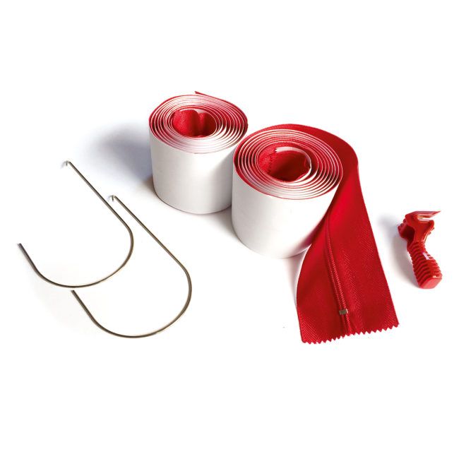 HD 4" Containment Zipper Red (2pk)