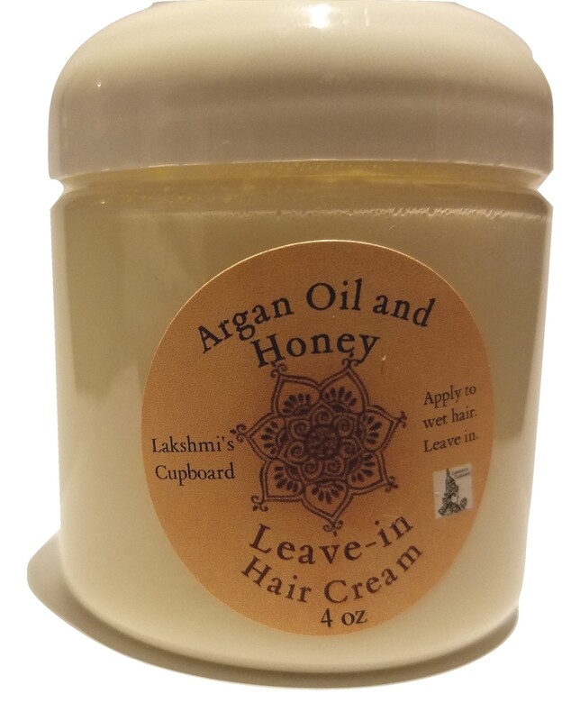 Argan Oil and Honey Leave-in Hair Cream 4 oz