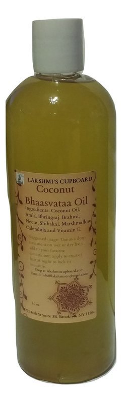 Bhaasvataa Coconut Oil w/ Amla, Shikakai, Neem Bhringraj, Calendula, Marshmallow and Brahmi 16 oz
